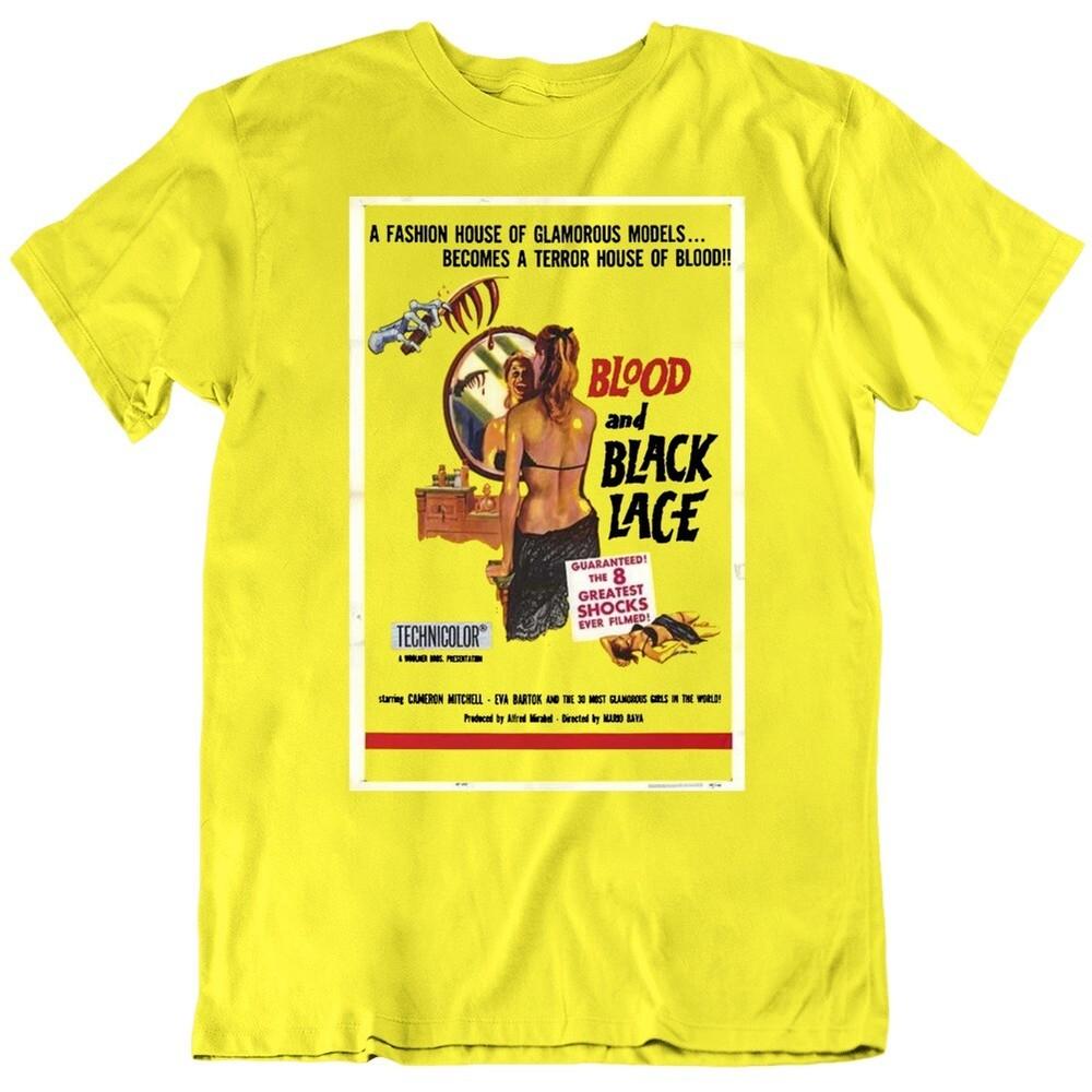 Blood and Black Lace Retro Horror Movie Poster Fan T Shirt Unisex T-Shirt XXXXL