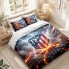 Bedding Set 1 Duvet Cover 2 Pillowcases Atletico Madrid Print Bedroom Home Decoration
