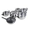 Kitchen Cookware Set Stainless Steel Pots Pans Set Includes Saucepan Stock Pot Non Stick Frying Pan