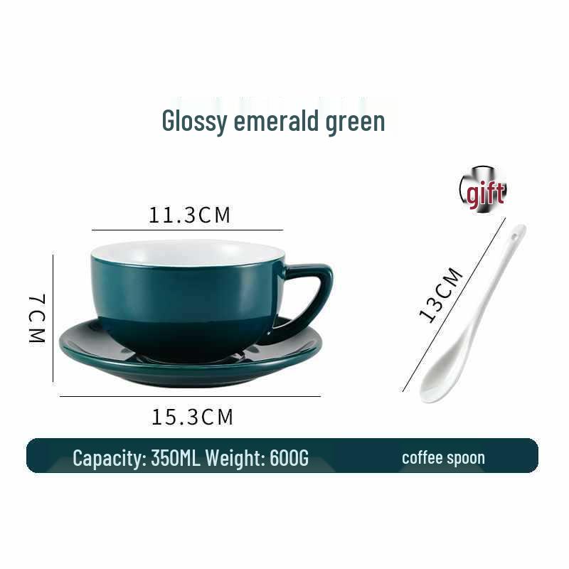 European Ceramic Coffee Set: Professional Latte Art, Cappuccino & Sawada Cups