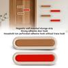 Magnetic Wall-Mounted Storage Strip | No-Drill Self-Adhesive Hooks Heavy Duty Sticky Wall Hooks