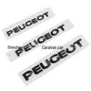 Peugeot Auto Logo Schwanz Label Aufkleber Englisch ABS Chrom Label Änderung