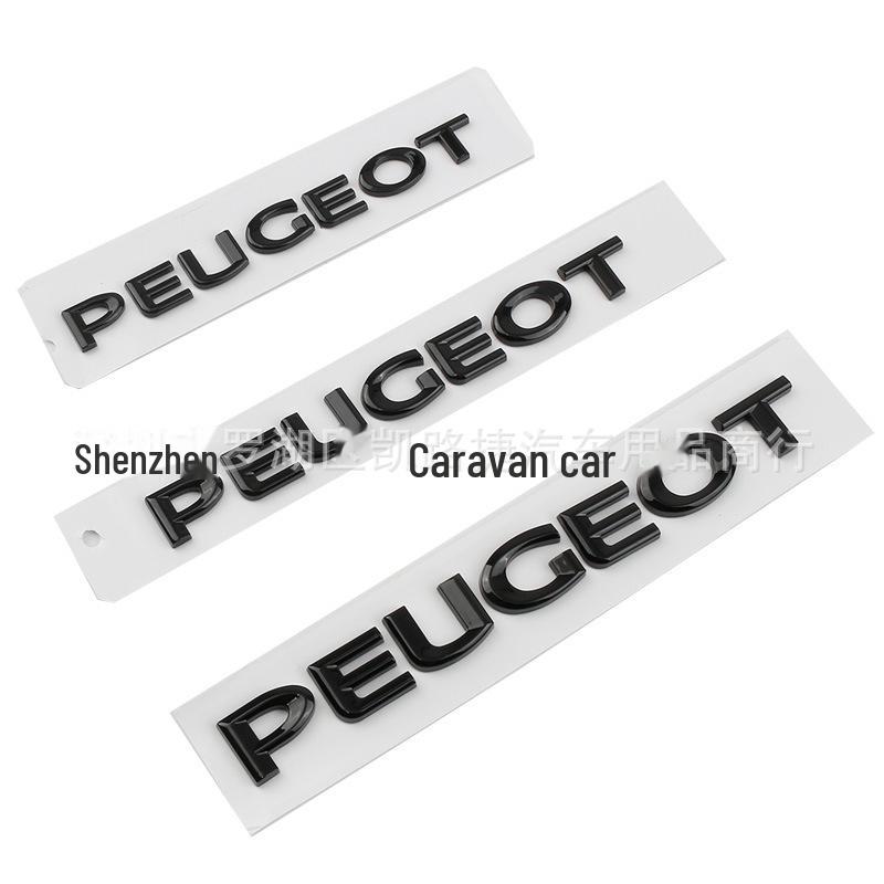 Peugeot Auto Logo Schwanz Label Aufkleber Englisch ABS Chrom Label Änderung