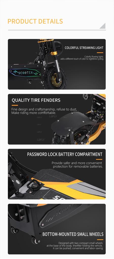 EU Stock 2025New AB2 Electric Scooter 6000w Motor 60v 40AH Removable Battery Fast 85-90km/h 11inch Adult Electric Scooter