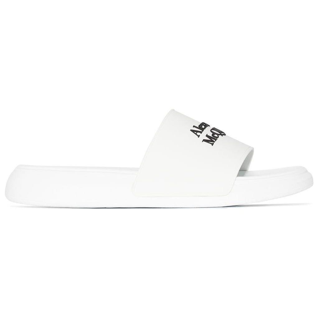 Alexander McQueen Pool Slide White Black 663564W4RF09061