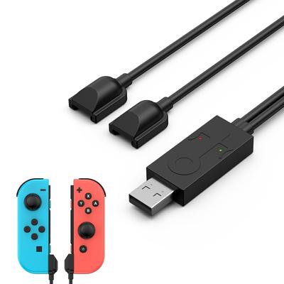 Portable Joy-con USB Charger Cable Short for Nintendo Switch Controller with LED Indicator Replaces Joy-con Charging Dock,Travel Charging Cables