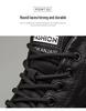 2026 Men's Black Crocodile Leather Waterproof Non-slip Casual Running Shoes