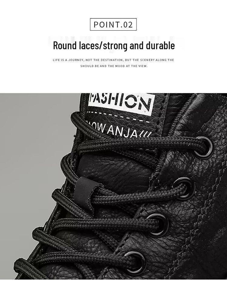 2026 Men's Black Crocodile Leather Waterproof Non-slip Casual Running Shoes