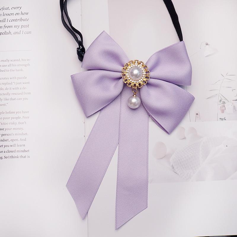 Elegant Waterdrop Crystal Bow Tie Pin For Women With Classic College Style For Office Wear