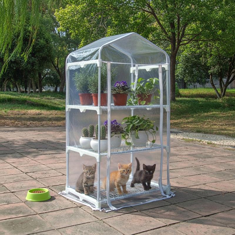 "Outdoor Balcony Greenhouse Insulated Shed for Garden Succulents and Bougainvillea"