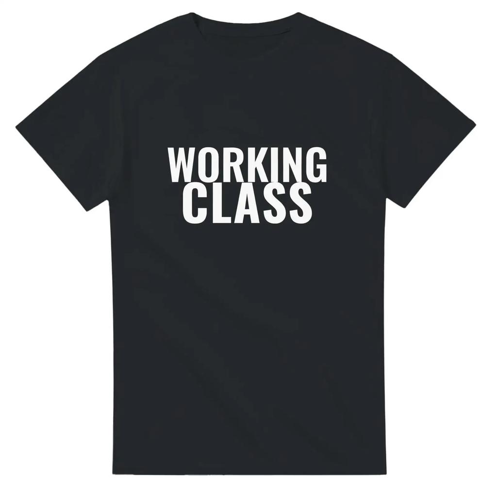 Working Class Slogan T Shirt Unisexs Blue Collar Construction Worker Workwear For Carpenter Hard Work Apparel Vintage Soft