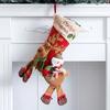 Christmas Stockings Socks Santa Snowman Hanging Xmas Tree Ornaments Christmas Decor For Home New Year Navidad Candy Gift Bags