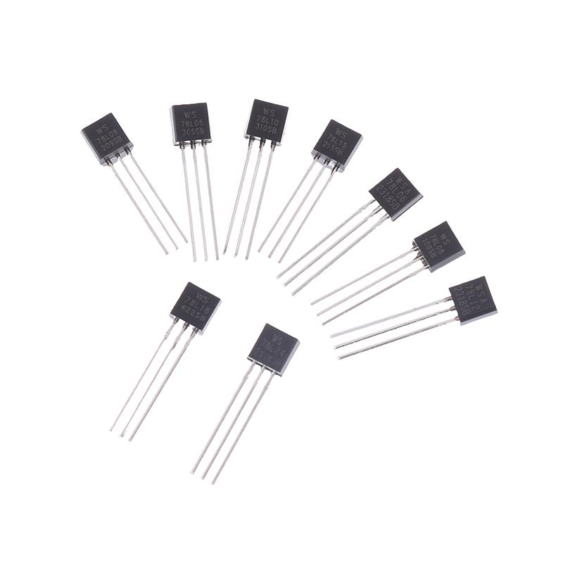 10Pcs Three-Terminal Voltage Regulator Ws78L05 78L06 78L08 78L09 78L12 Accessories