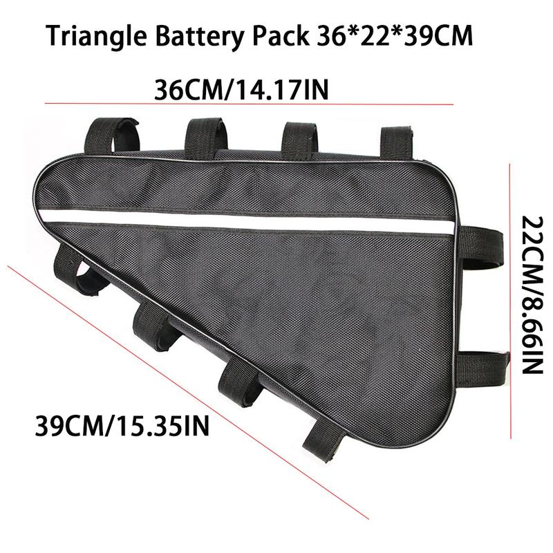 Ebike Frame Triangle Battery Bag Electric Bike Front Tube Bag Li-Ion Case Waterproof Controller Ebike Tool Bags Accessories