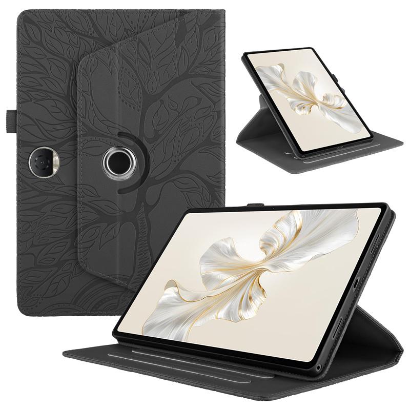 Tablet Case 360 Rotation Cover For Huawei Honor Pad 9 2024 Case Tree Embossed Case Funda For Honor Pad 9 12 1 Tablet Cover HEY2-W09 HEY2-W19