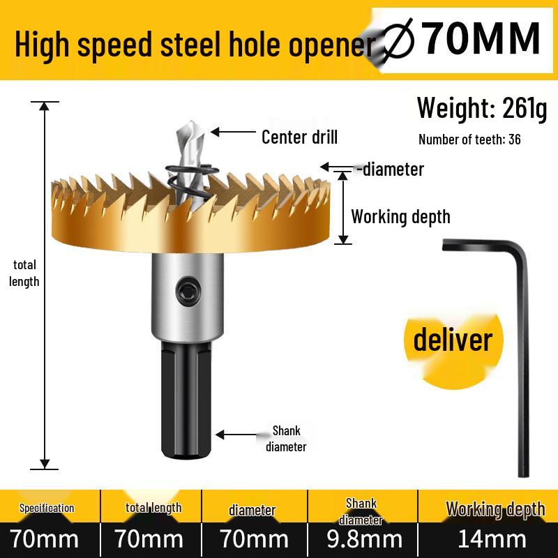 Hochgeschwindigkeits-Lochsäge aus Edelstahl & Metall-Aufbohrbohrer