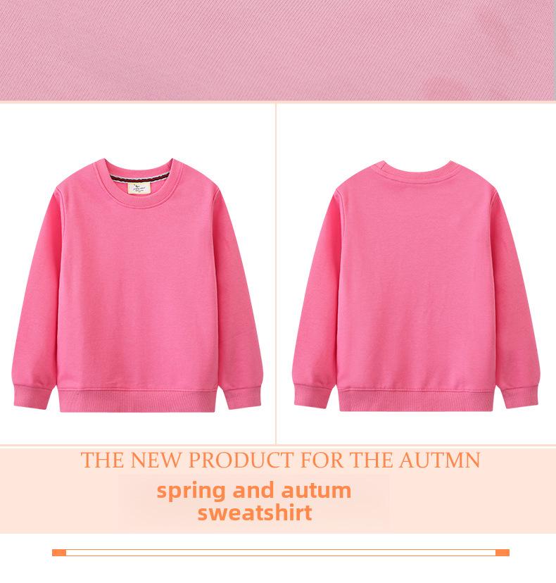 Hanorac cu mânecă lungă pentru copii de toamnă 2024 - Pulovere cu gât rotund pentru băieți și fete