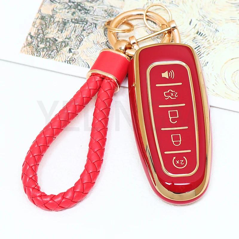 Smart Key Remote Car Key Case Cover 5 Buttons Tpu Fob For Ford Explorer Edge Escape Flex Taurus 2011 2012 2013 2014