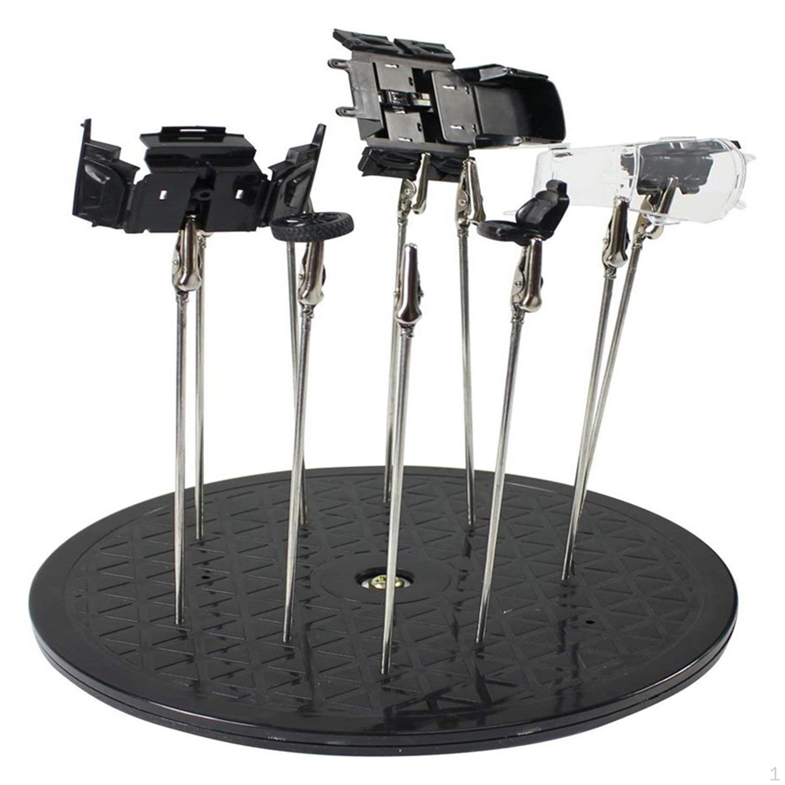 

Painting Stand Base Holder and 10 Pcs Alligator Clip Standing for Airbrush Spraying Hobby