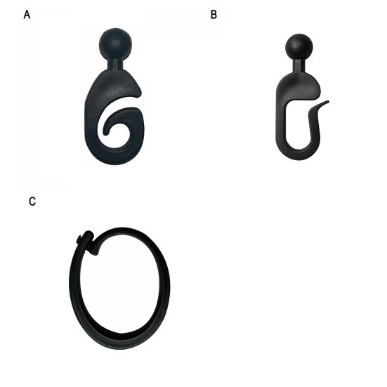 30/50Pcs Plastic Gazebo Curtain Hook Heavy Duty Multi-Functional Outdoor Hotel Gnats Netting Black Curtain Track Hooks Gazebo Accessories