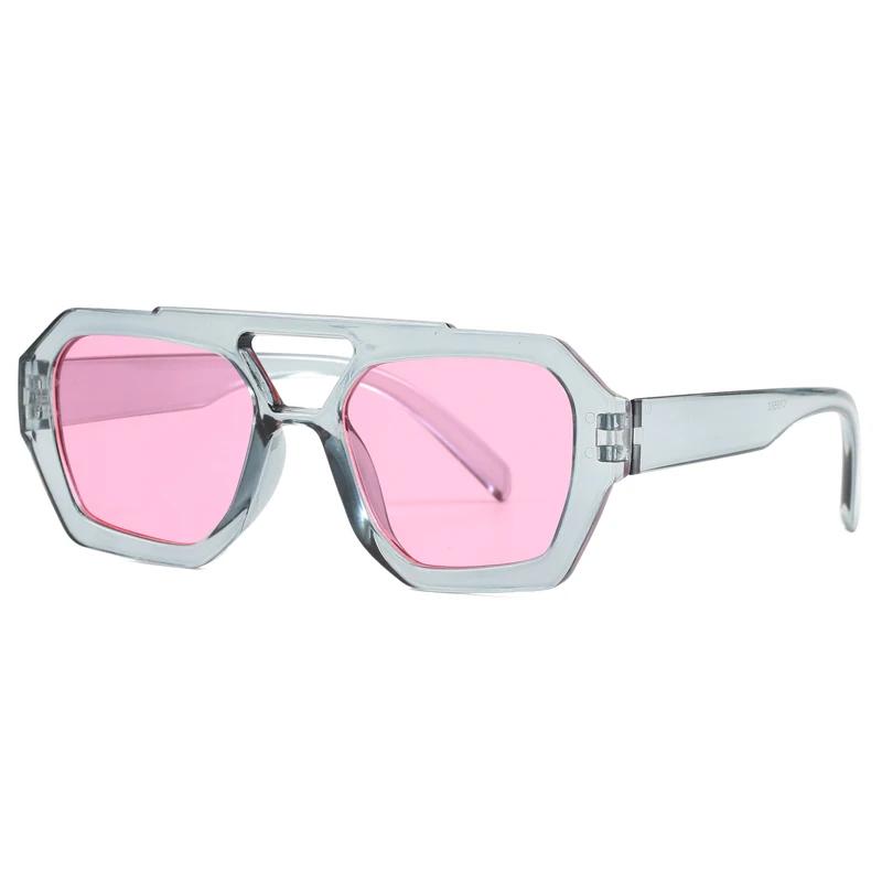 New Women's Fashion Irregular Square Sunglasses Personalized Retro Trend Instagram Outdoor Cycling Photography Sunglasses Men's