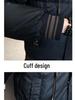 Trendy Brand 2025 Men's Winter Down Hooded Jacket, Faux Two-Piece, High-End Casual Warm Outerwear