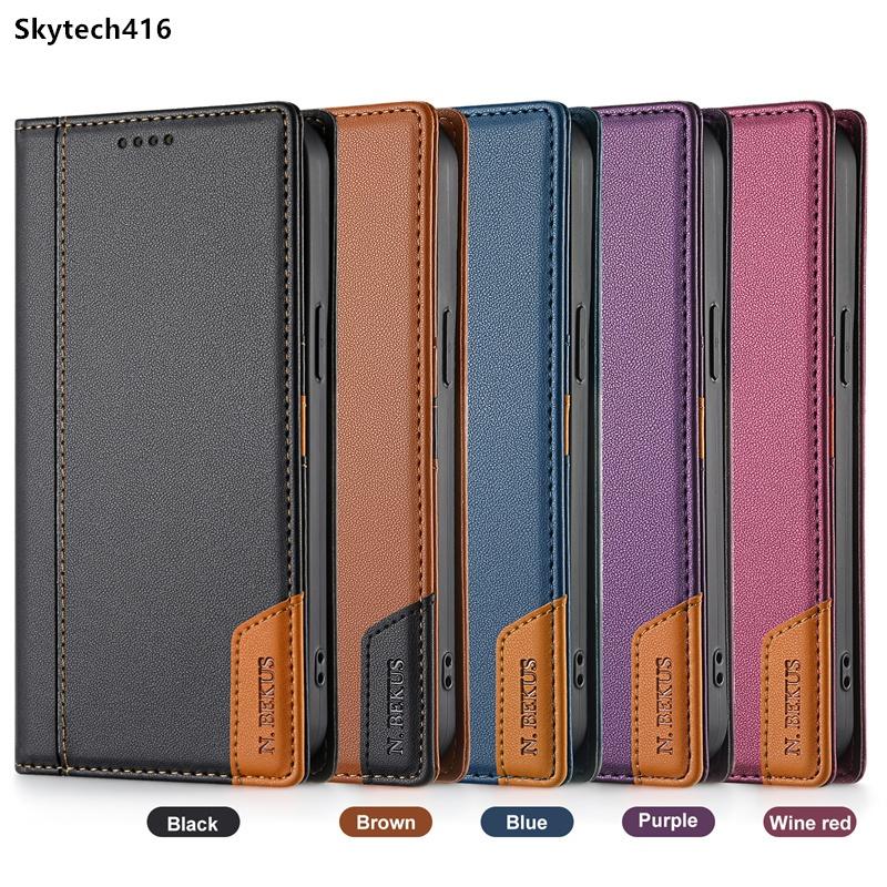 For Redmi 14C 14R Note 10 11 11S 12 12R 12S 13 14 Pro Plus Max 4G 5G Leather Case Flip High Quality Card Slot Bracket Wallet Cover Casing