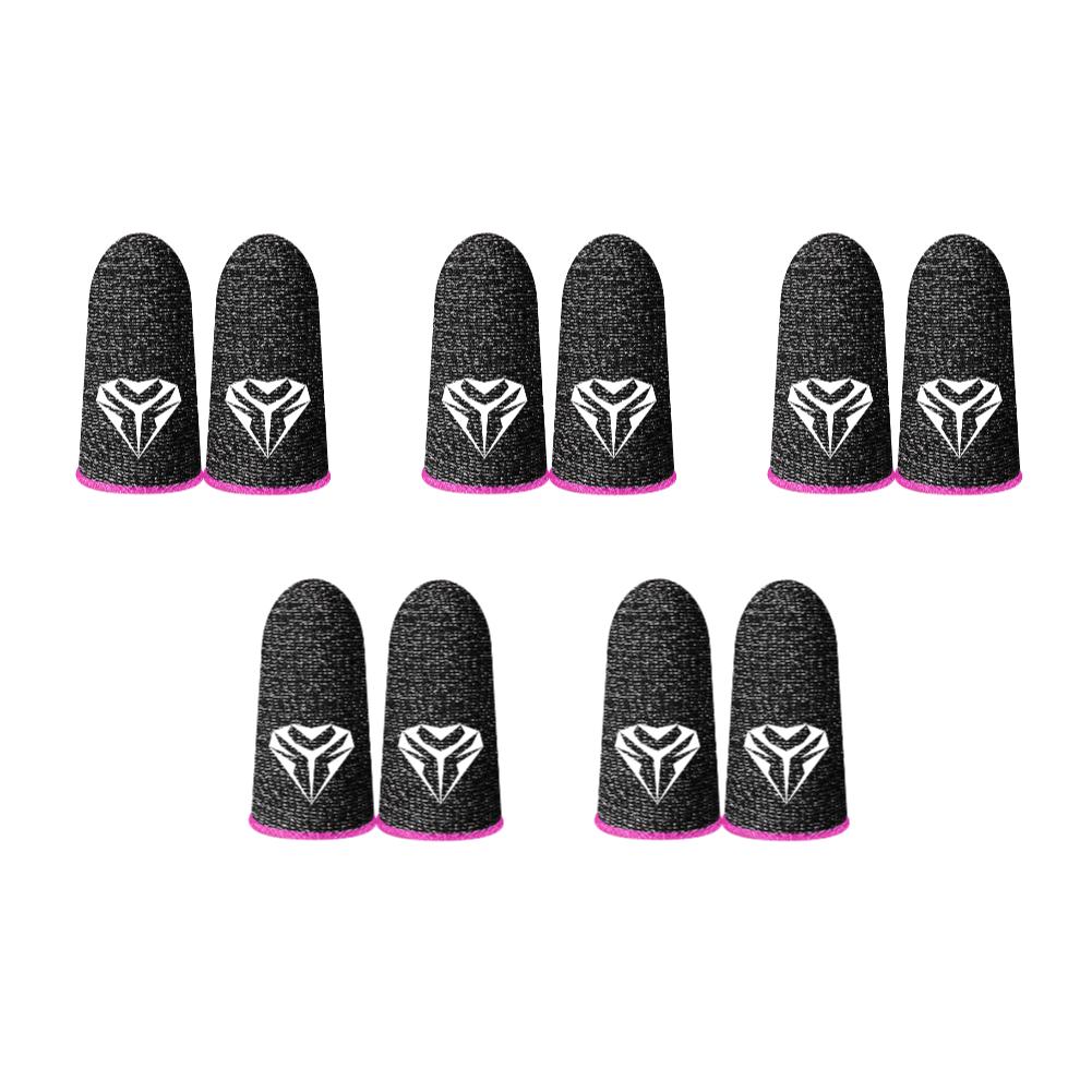 2-10Pcs Mobile Game Fingertip Gloves Sweatproof Anti-slip Touch Screen Finger Sleeve Breathable Gaming Fingertip Cover for Gamer