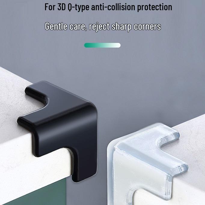 

Child Safety 3D Corner Protectors - Transparent, Thickened, T-Type, Colored, Anti-Collision, Right Angle Covers for Tables. синий