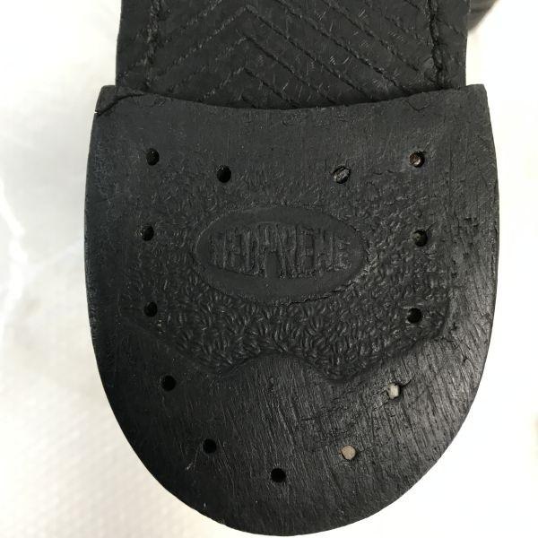 Buty robocze vintage z lat 80.-90. z neoprenową podeszwą i stalowym noskiem, rozmiar 27,5-28,5 cm, czarne buty wojskowe bojowe(UŻYWANY)