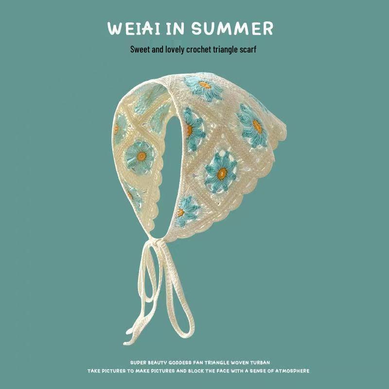 Spring & Autumn Korean-Japanese Sweet Girl Triangle Scarf Headband