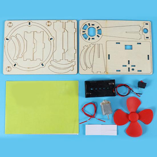 Science Fan Kit No Burr Hand-on Ability Eco-friendly DIY Fan Model Toy for Kids