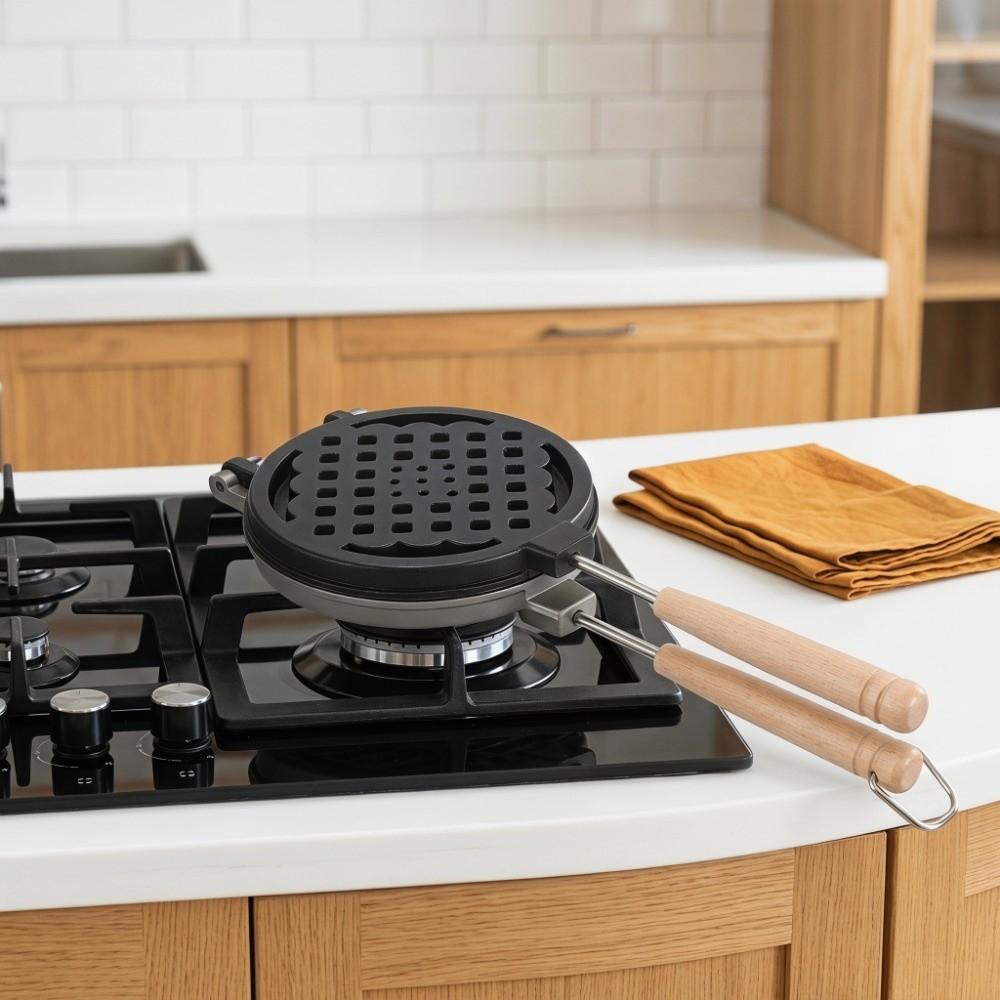 Non Stick Coating Nonstick Waffle Maker Dual Sided Sandwich Maker Waffle Maker Home Breakfast