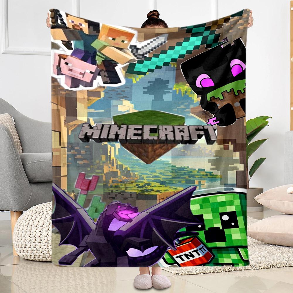 Minecraft 41 Blanket Soft & Cozy Suitable for Sofa Couch Office Chair for All Seasons Warmthful Decor Birthday Christmas Gift Blanket