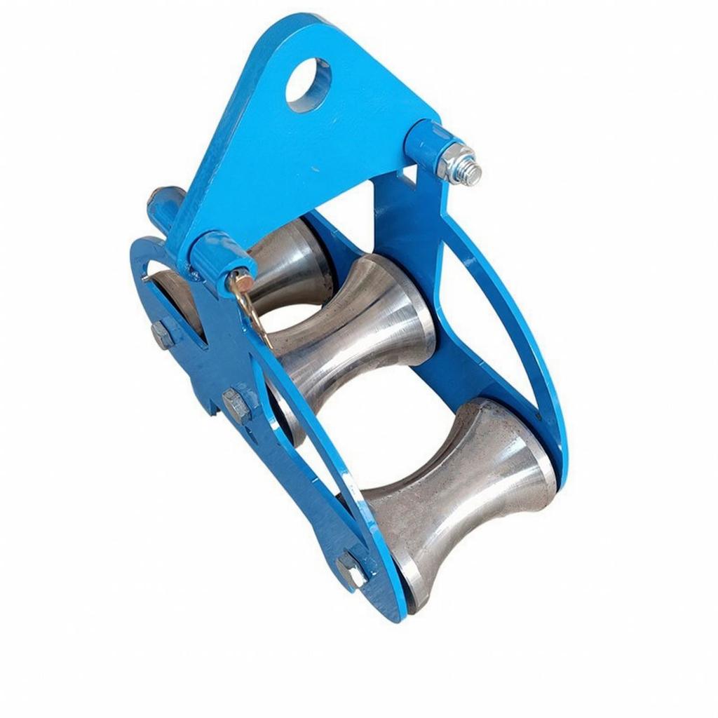 Cable Pulley with Three Rollers Smooth Hardware Reliable for Electricians