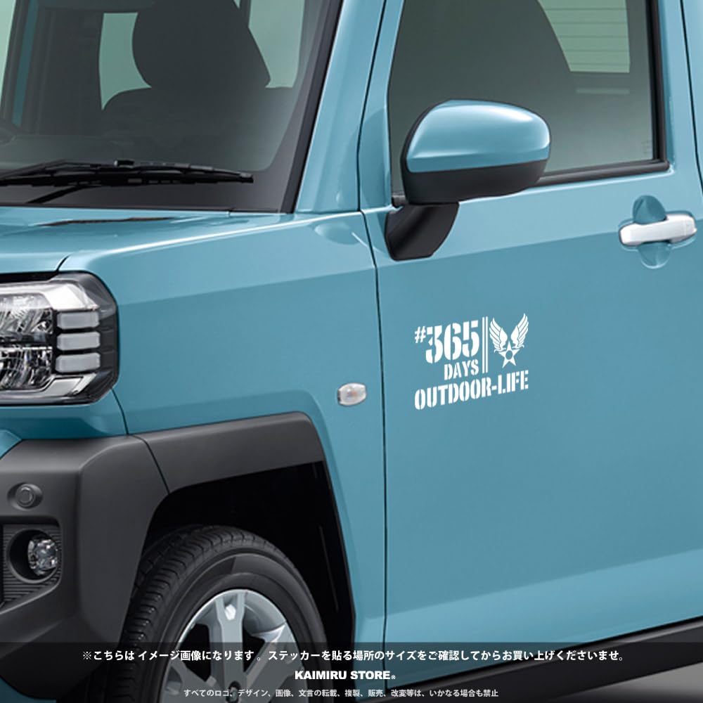 [KAIMIRU STORE] Outdoor-Aufkleber 365 Tage Schablone Hiace Jimny Kleines Auto