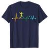Tricouri Amuzante Bătăi Inimii Handbal Acuarelă Bărbați Femei Bumbac Pur Umor Streetwear Tricou Mânecă Scurtă Unisex Haine Largi