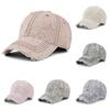 Unisex Gewaschene Perforierte Baseballkappe, Baseballkappe, Weiche Kappe mit weichem Oberteil, Sonnenschutzmütze