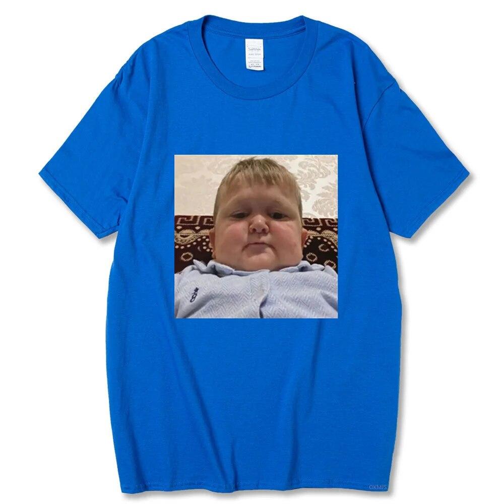 2023 New Hasbulla Fighting Meme T Shirt Unisex Women Mini Khabib Blogger T-Shirt High Quality Crew Neck Pure Cotton Oversized Tees Unisex