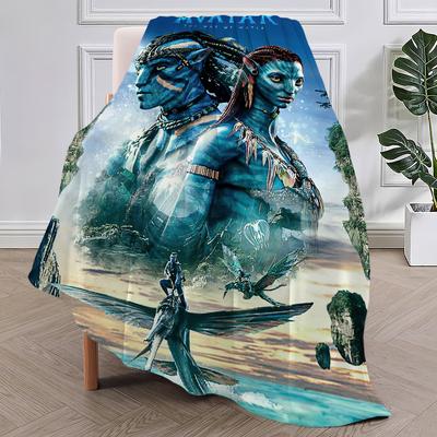 Classic Science Fiction Film Avatar Blanket Plush Nap Sofa Rug for Living Room Office Bedroom Birthday Home Travel Kid Gifts