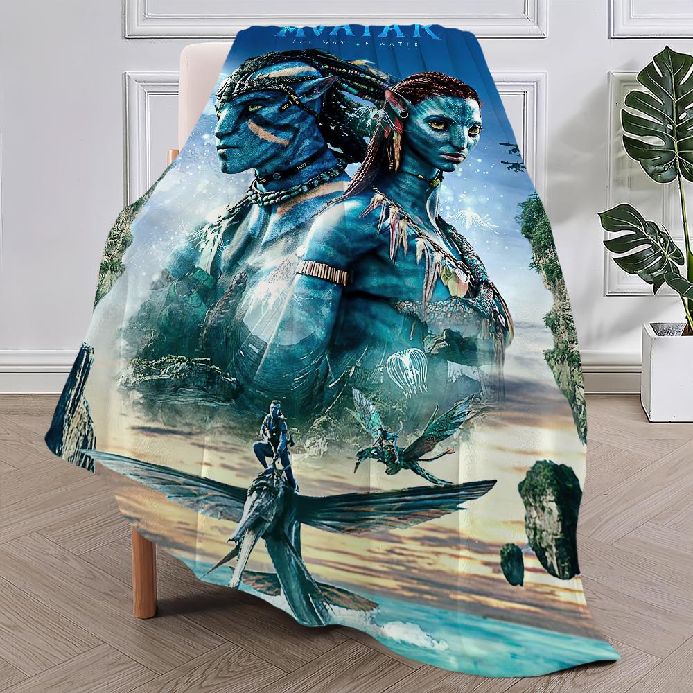 Klassischer Science-Fiction-Film Avatar Decke Plüsch Nickerchen Sofa Teppich für Wohnzimmer Büro Schlafzimmer Geburtstag Zuhause Reise Kinder Geschenke