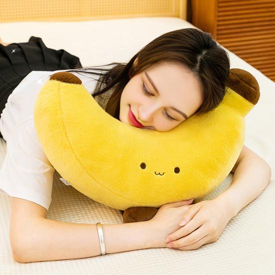 Banana Doll Soft Plush Toy High Elastic Skin-Friendly Cute Cuddle Pillow Cushion Nap Pillow Gift for