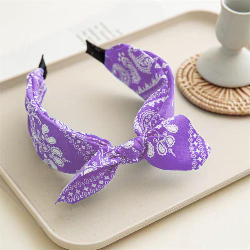 Vintage Hong Kong Red Polka Dot Bow Headband – Nostalgic Wide-Brimmed Headdress for Women