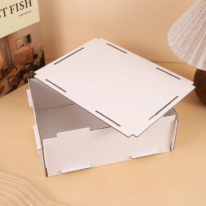 Interlocking Mortise & Tenon Large Gift Box - Space-Saving Hard Shell Design