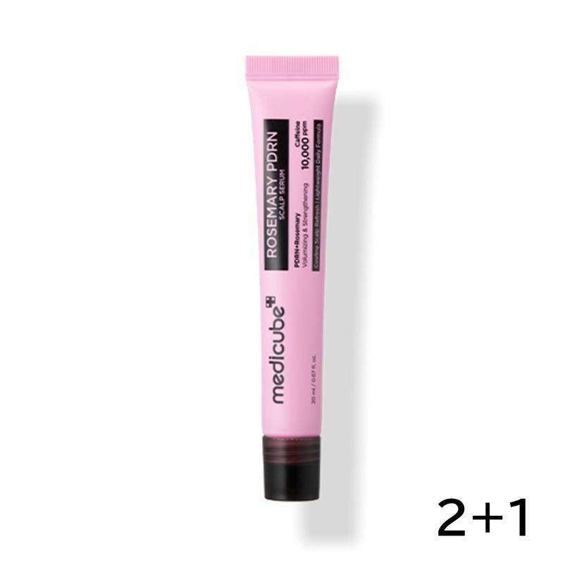 MEDICUBE Rosemary PDRN Scalp Ampoule Micro Spicule Hair Loss Care Treatment 2+1 Set