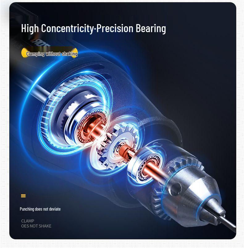 High-Power Handheld Electric Grinder: Wood Carving, Jade Polishing, and Small Drill Tool