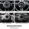 Adesivo per Volante Auto Per Mini Cooper F56 F55 F60 R56 R60 F65 U25 Countryman Adesivi in Pelle PU Accessori Interni Auto