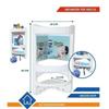 Forbena Organizzatore Da Bagno A 2 Ripiani, Bianco, Organizer Da