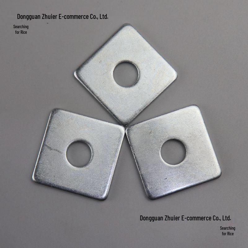 Thickened Galvanized Square Iron Washer - Four-Sided Flat Gasket