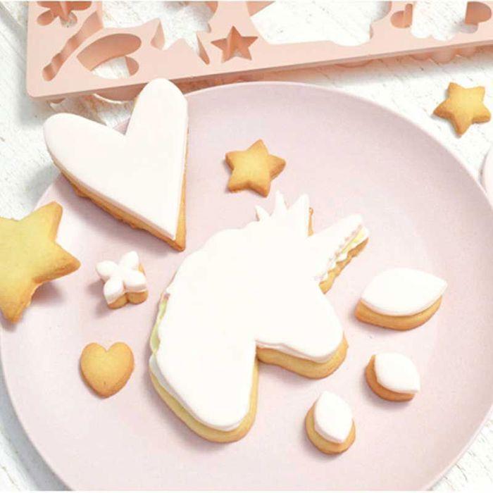 Plaque découpoirs à biscuits Licorne